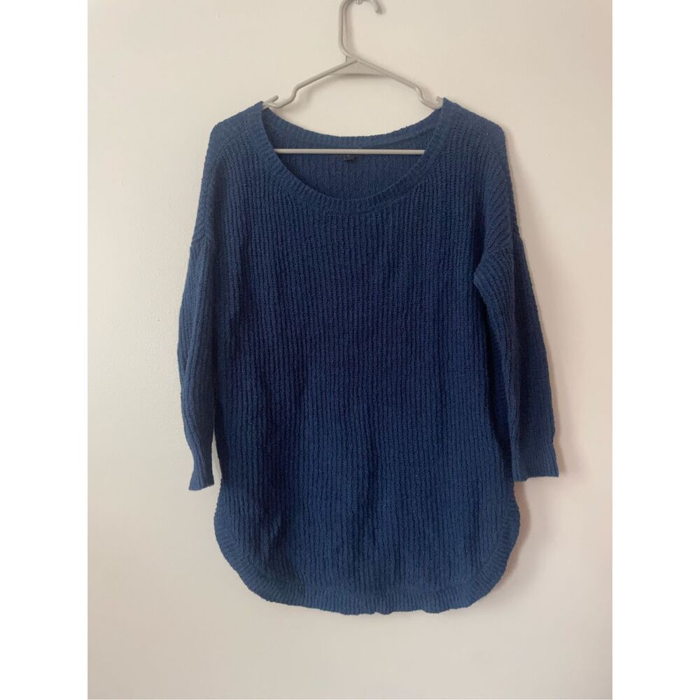 Express XS Womens Blue Half Sleeve Sweater Warm Layering NEW